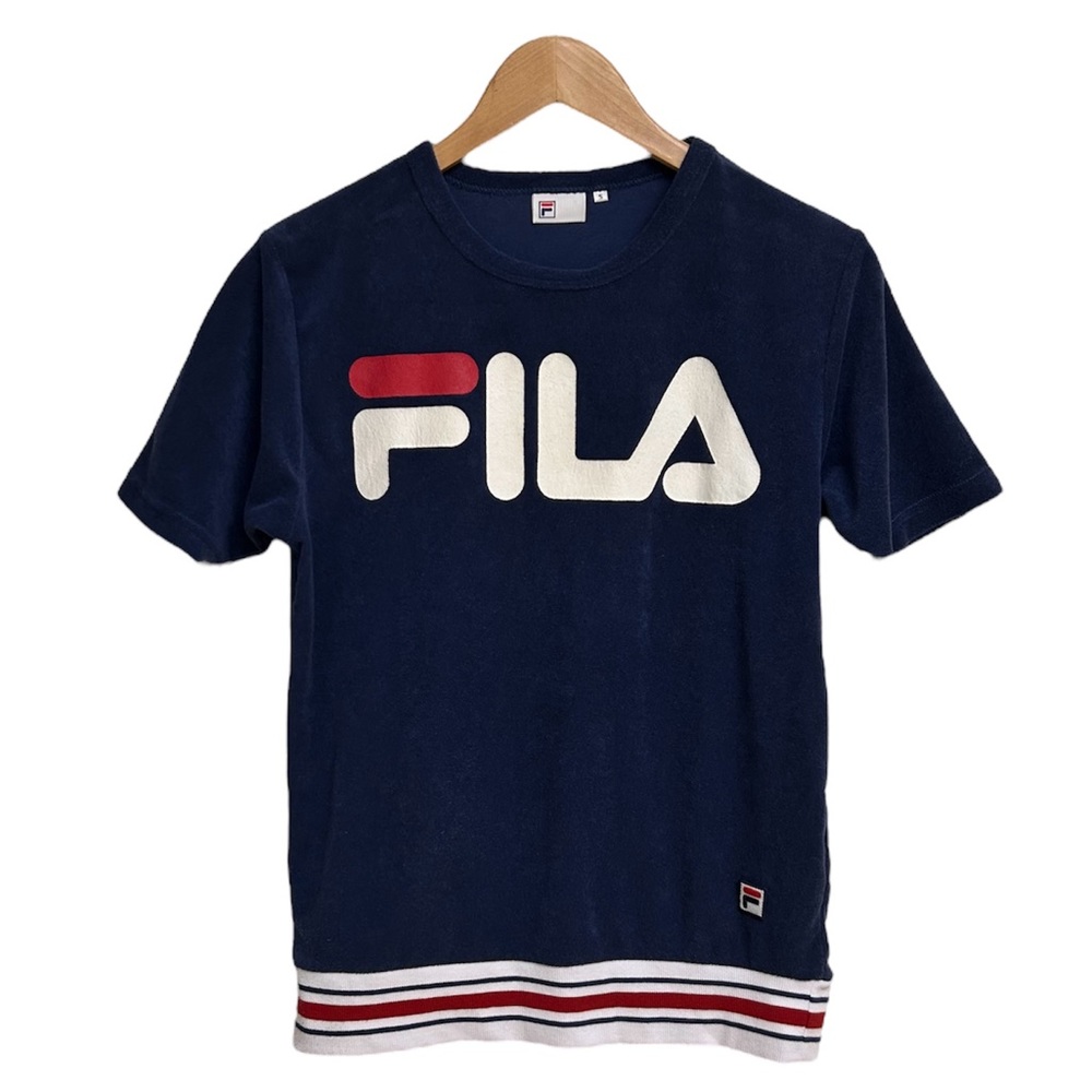 Vintage Tshirt FILA Big Logo Branded Sportswear Shirt  RARE size S - SM
